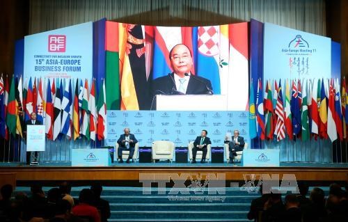 Le Premier ministre au 15e Forum d affaires Asie-Europe