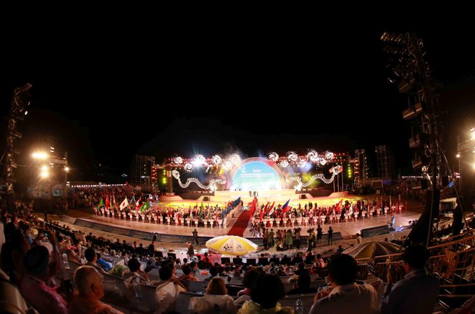 Da Nang  Ouverture des 5èmes Jeux asiatiques de plage  ABG 5