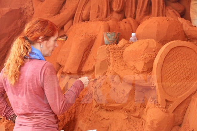 Binh Thuan le parc de Sculptures de sable cherche à attirer les visiteurs