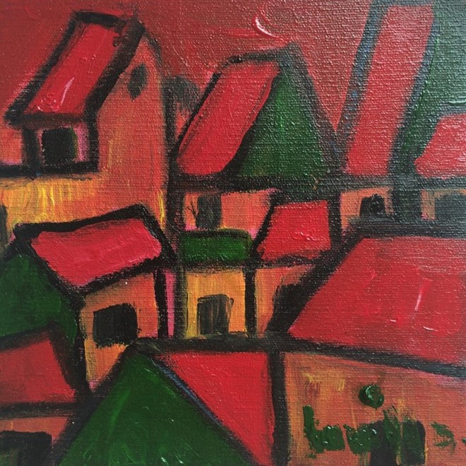 L’ambassadeur de Grèce expose ses peintures à Hanoi