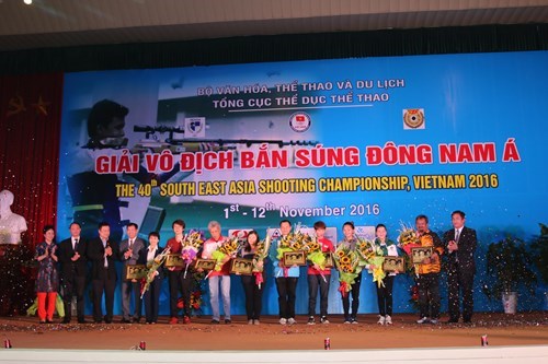Ouverture des Championnats de tir d Asie du Sud-Est 2016 à Hanoi