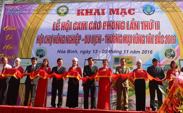 Hoa Binh  ouverture de la deuxième fête de l’orange de Cao Phong
