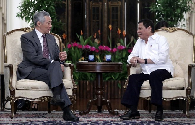 Le président philippin est à Singapour