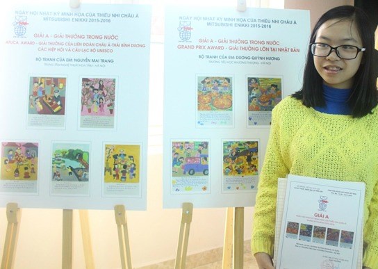 Remise des prix du concours d’illustration Mitsubishi Enikki 2015-2016