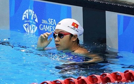 La nageuse Nguyên Diêp Phuong Trâm remporte quatre médailles d’or au tournoi d Asie du Sud-Est