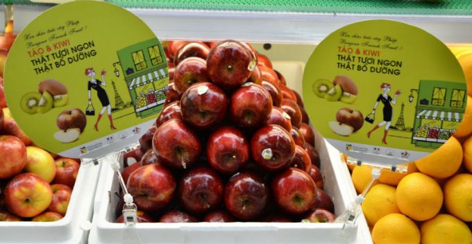 La France souhaite renforcer ses exportations de pomme et kiwi au Vietnam