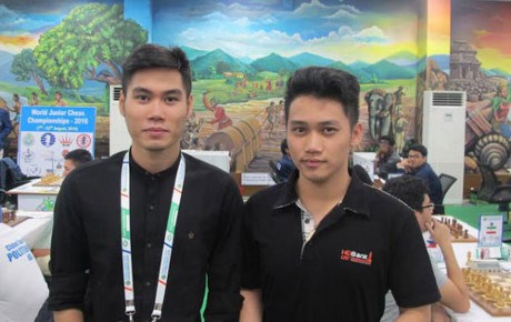 Les deux joueurs vietnamiens au Festival international d échecs Open Aeroflot 2017