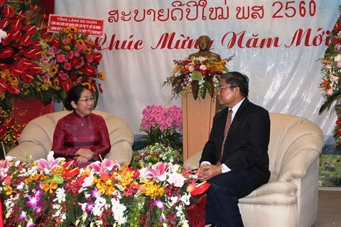 Nouvel An du Laos les dirigeants de Hô Chi Minh-Ville formulent leurs vœux
