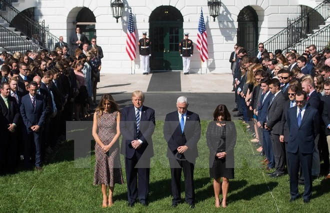 Fusillade de Las Vegas condoléances au président américain