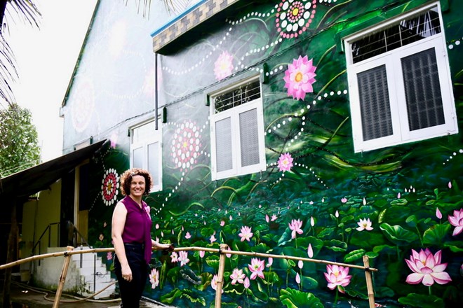 Inauguration du village de fresques murales Vietnam-Australie dans le delta du Mékong