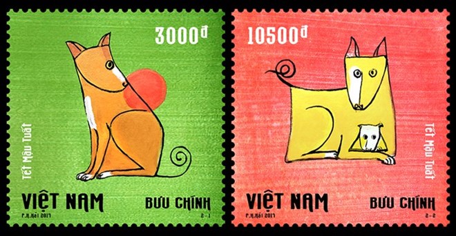 Nouveaux timbres pour l’Année du chien