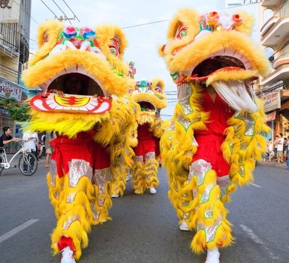 Can Tho 4e championnat national de danse du dragon et du lion