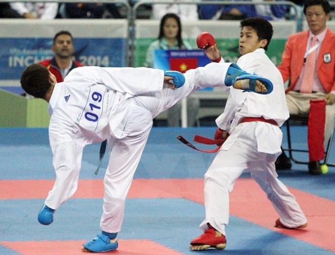 Ouverture du 7e Championnat de karaté d Asie du Sud-Est à Bac Ninh