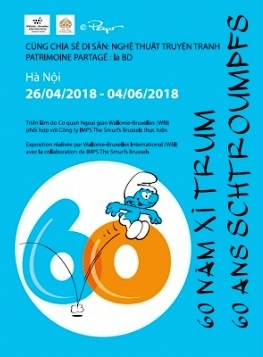 Patrimoine partagé 2018 bientôt l’exposition «Les Schtroumpfs» à Hanoi