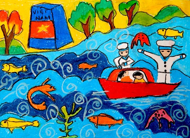 Une exposition de peintures d’enfants handicapés