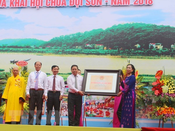 Ha Nam la pagode Doi Son classée site historique national spécial