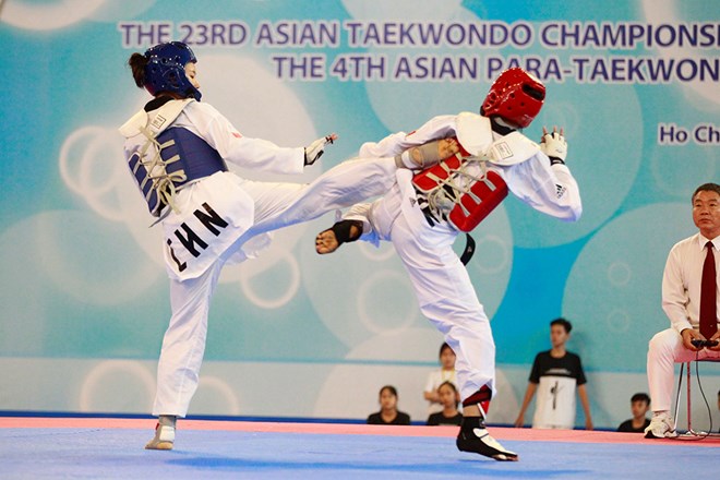 Taekwondo la R de Corée domine les deux tournois d Asie à HCM-Ville