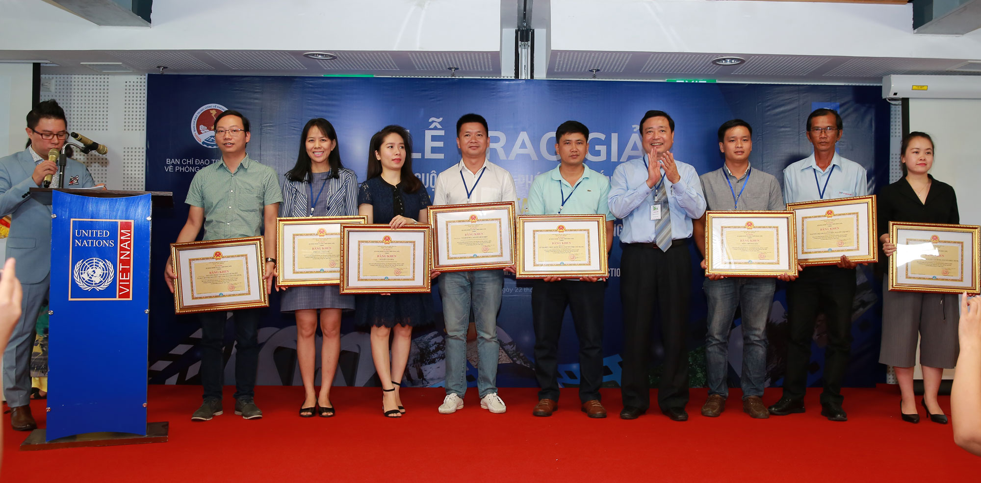 Cérémonie de remise des prix du concours de films sur la prévention des catastrophes
