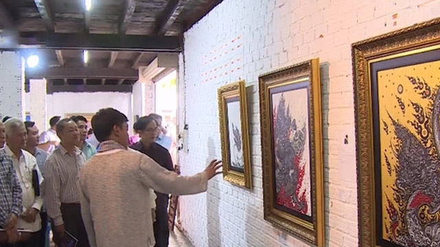 Plus de 50 œuvres à l’exposition sur la connexion des deux rives du Mékong