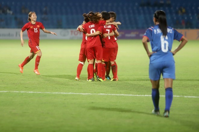 Football féminin le Vietnam se qualifie pour les quarts de finale des ASIAD 2018