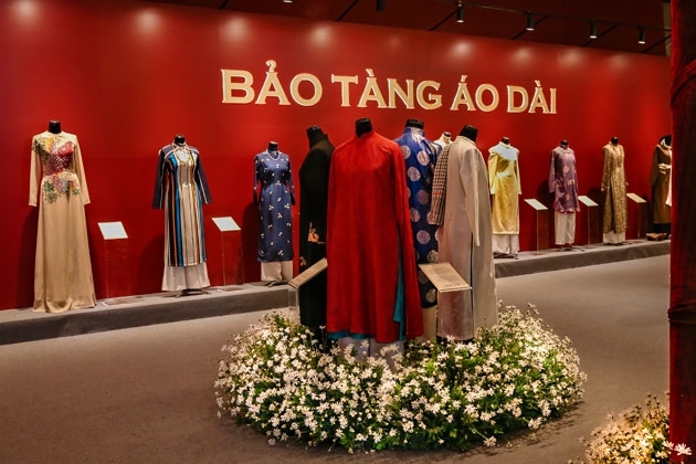 Empreinte du Musée des «ao dài» à l’exposition «Espace du Patrimoine du Vietnam»