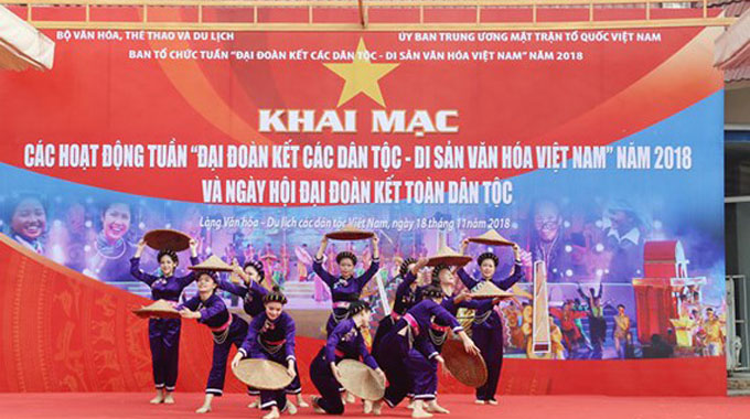 Ouverture de la Semaine “Grande solidarité des ethnies – Patrimoine culturel du Vietnam 2018