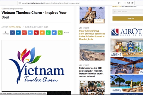 Un site de voyage étranger loue la beauté du Vietnam