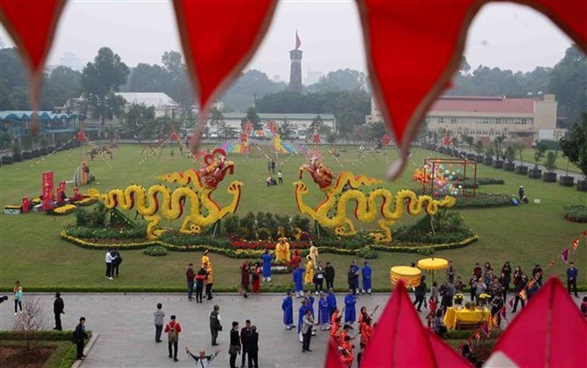 Espace du Têt dans la cité impériale de Thang Long-Hanoï