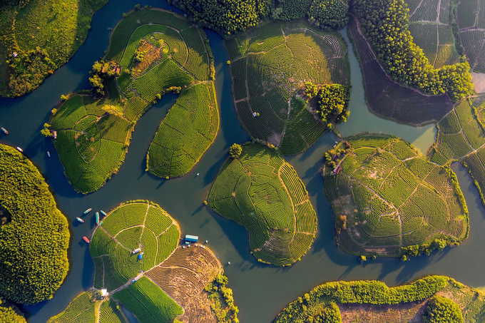 De beaux paysages du Vietnam vu du ciel