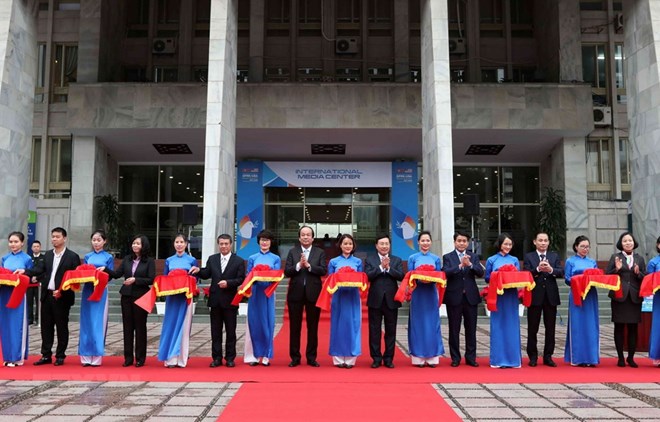 Ouverture du centre international de presse du Vietnam pour le 2e sommet États-Unis-RPDC