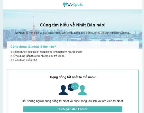 Lancement d’un site web pour les Vietnamiens au Japon