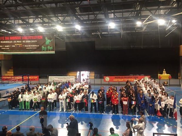 France Ouverture de la coupe du monde des arts martiaux traditionnels vietnamiens à Marseille