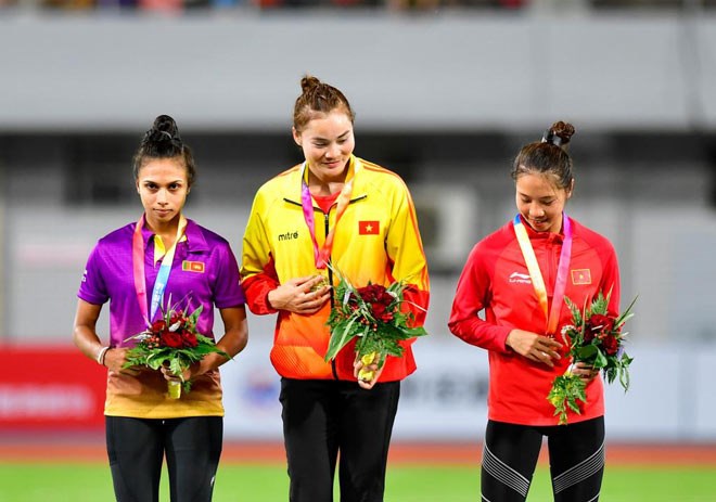 Athlétisme Quach Thi Lan remporte une médaille d’or lors de la compétition Grand Prix d Asie 2019