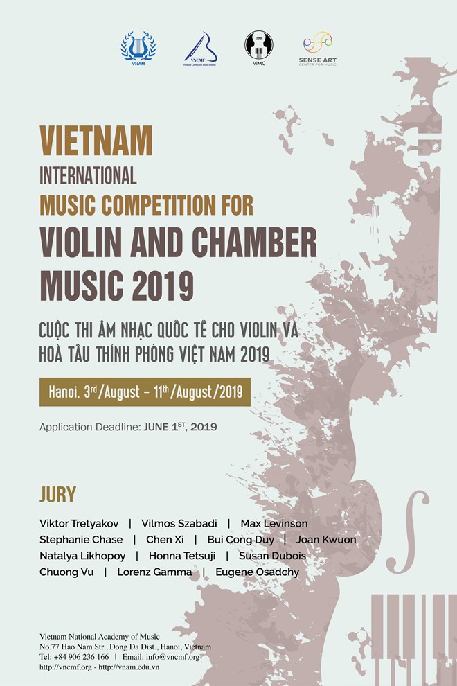Bientôt concours international de violon et musique de chambre au Vietnam