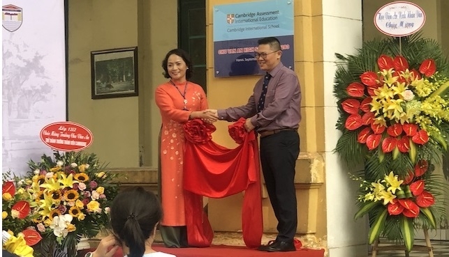 La première école publique vietnamienne reconnue comme membre de Cambridge International
