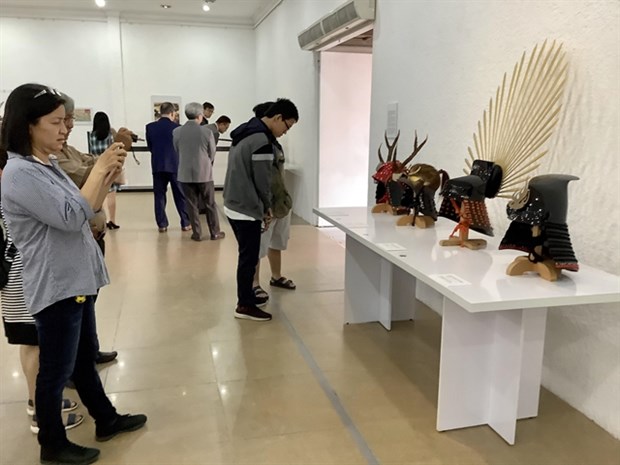 Ouverture d une exposition sur les arts martiaux japonais à HCM-V