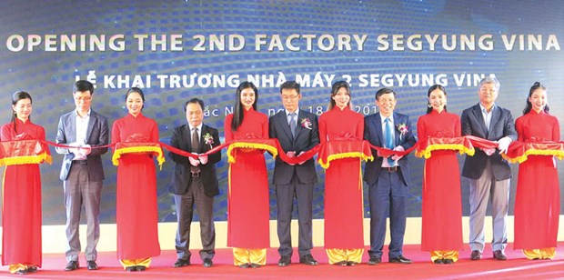 Inauguration de la deuxième usine de la compagnie sud-coréenne Segyung Vina à Bac Ninh