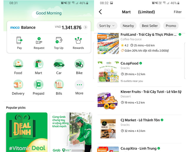 Grab lance le service GrabMart pour la saison épidémique