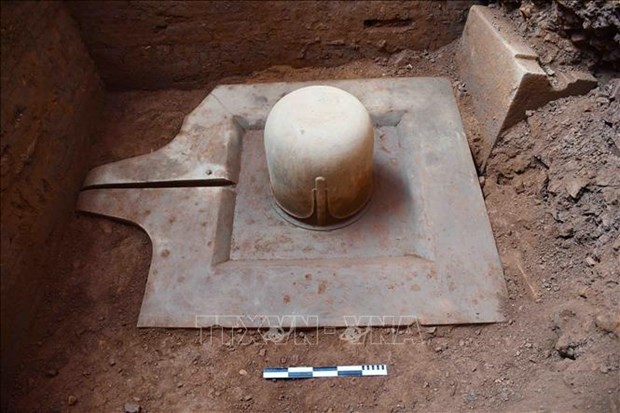 Un Shiv Linga du 9e siècle exhumé dans le sanctuaire de My Son