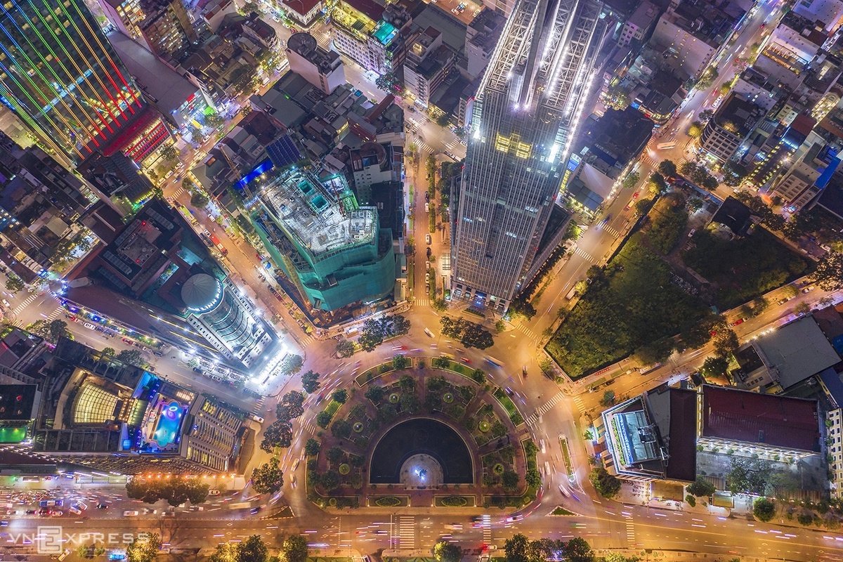 La beauté de Ho Chi Minh-Ville vue d en haut
