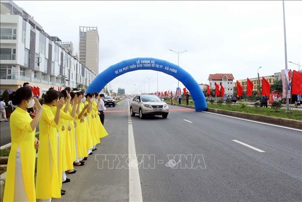 Hai Phong une artère urbaine ouverte à la circulation