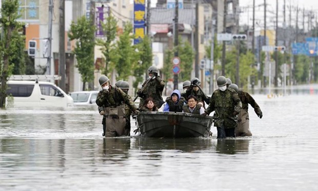 Sympathie envers le Japon suite aux pertes dues aux pluies torrentielles
