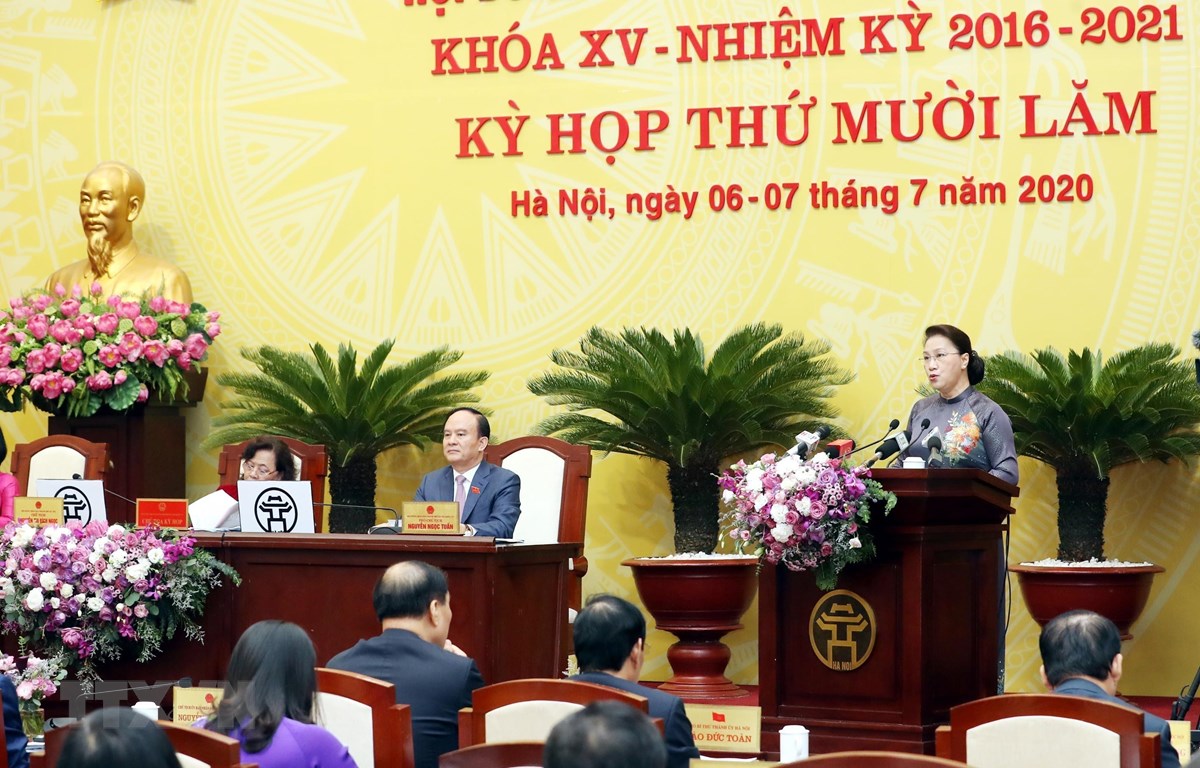 La présidente de l’AN salue les efforts de développement de Hanoi