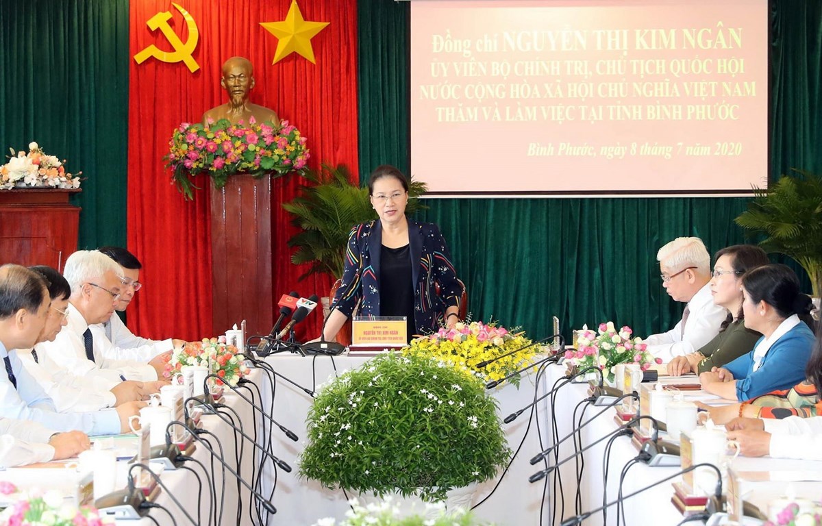 La présidente de l’AN exhorte Binh Phuoc à favoriser ses atouts pour promouvoir la croissance économique