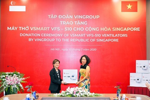 Vingroup offre 1 000 respirateurs à la Russie, l Ukraine et Singapour