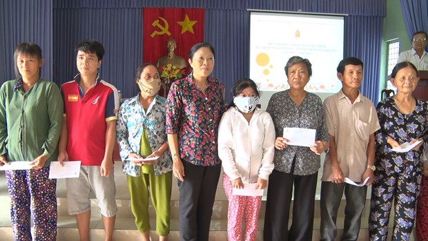 Aide pour les victime de l agent orange dioxine à Tien Giang