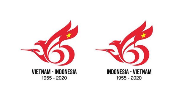 Logo marquant les liens diplomatiques Vietnam-Indonésie un Vietnamien remporte le concours