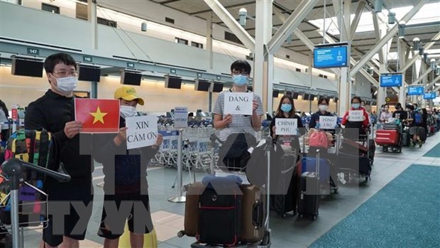 COVID-19 rapatriement de 313 Vietnamiens de la République de Corée