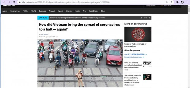 Un journal australien salue les mesures du Vietnam contre le Covid-19