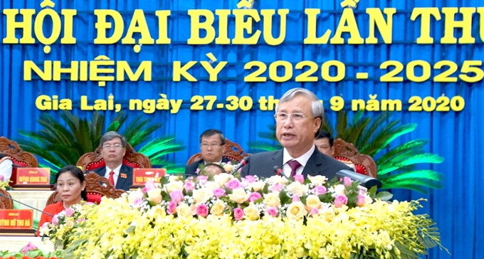 Ho Van Nien réélu secrétaire du Comité du Parti de Gia Lai